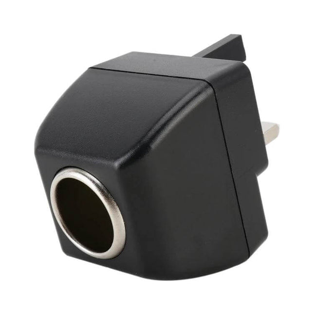 UK Plug Adapter for Vehicle Cigarette Lighter Power Source compact black UK mains plug to car cigarette lighter socket adapter