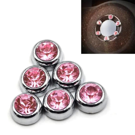 Crystal Diamond Sticker Set for Car Personalization, 6 Pieces | Syndmart