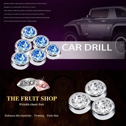 Crystal Diamond Sticker Set for Car Personalization, 6 Pieces | Syndmart