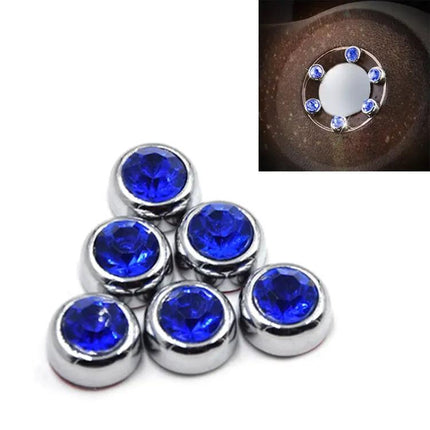 Crystal Diamond Sticker Set for Car Personalization, 6 Pieces | Syndmart