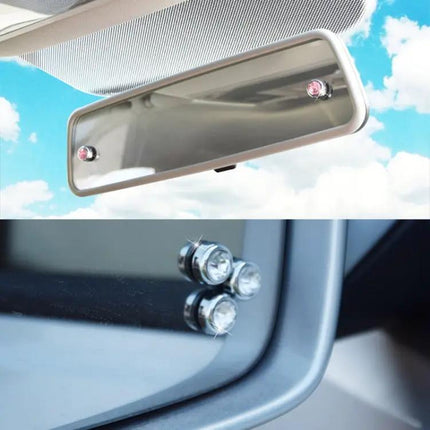 Crystal Diamond Sticker Set for Car Personalization, 6 Pieces | Syndmart