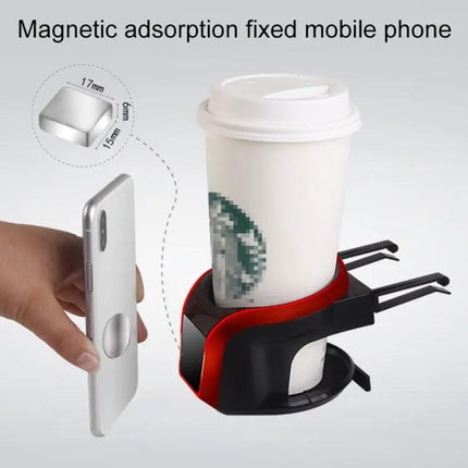 2-in-1 Magnetic Car Air Vent Holder for Phone and Cup | Syndmart