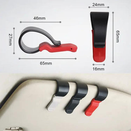 Car Glasses Mount Holder with Card and Bill Storage