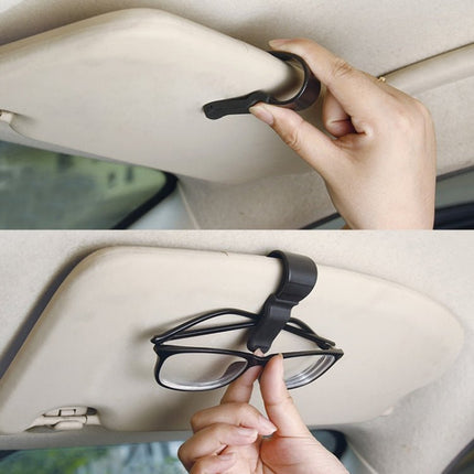 Car Glasses Mount Holder with Card and Bill Storage