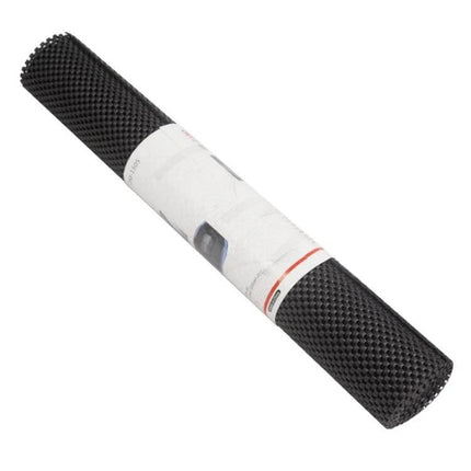 Versatile Car Anti-Slip Mat, 150x50cm for Securing Trunk Items - black PVC foam roll with textured non-slip surface