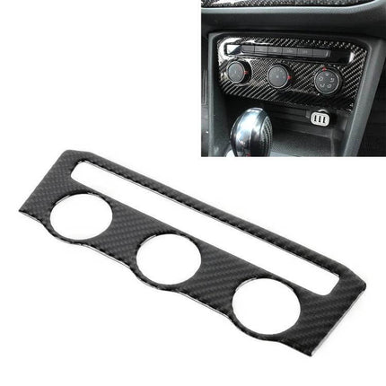 Carbon Fiber Decorative Sticker for Volkswagen Tiguan L Panel - carbon fiber trim for Tiguan L center console controls