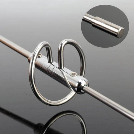 Dual Segment UV Car Radio Antenna for Vehicle Reception chrome dual-segment antenna close-up showing mast and mounting rings