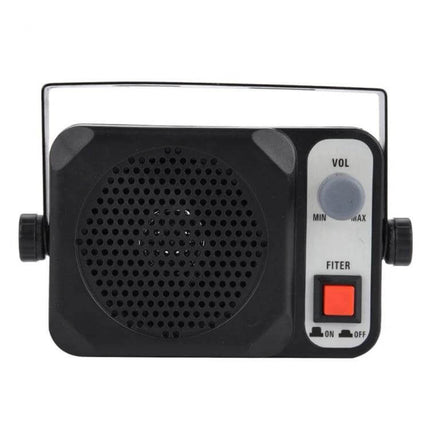 Car External Speakers For Radios Everyday In Car Audio compact external speaker module with volume knob and red power switch for DIY installs