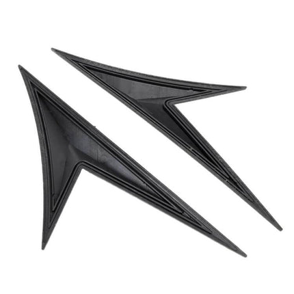 Carbon Fiber Decorative Sticker for Honda 10th Generation Civic Fenders - black carbon-look fender accents, lightweight protective appliqués