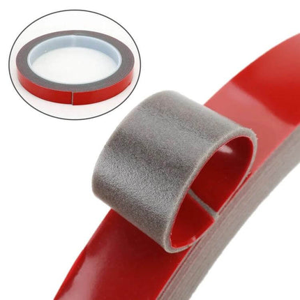 Carbon Fiber Decorative Sticker for Honda 10th Generation Civic Fenders shown as red-backed adhesive trim with gray protective felt sleeve