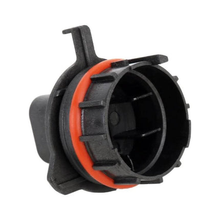 H7 Headlight Bulb Base Retainer Holder Adapter for BMW Cars - black high-heat plastic H7 adapter with orange seal, locking design for LED upgrades