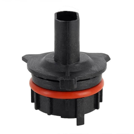 H7 Headlight Bulb Base Retainer Holder Adapter for BMW Cars black plastic adapter with red O-ring, H7 bulb locking retainer for BMW headlight housing
