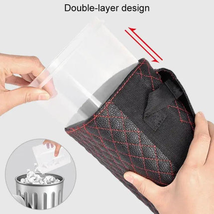 Car Back Seat Hook Trash Can for Organization and Storage