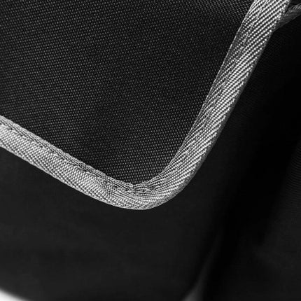 Universal Car Trunk and Seat Back Storage Organizer for Essentials close-up of durable fabric edge and reinforced stitching