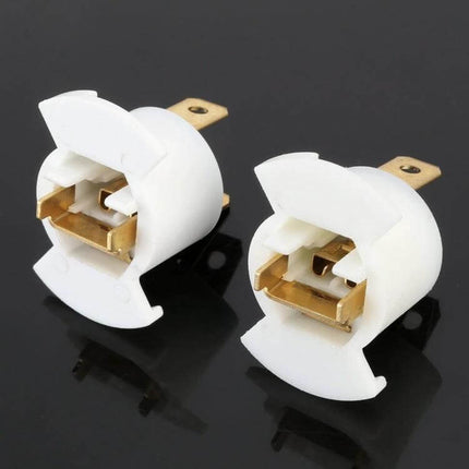 1 Pair Tail Lamp Holder for Honda Odyssey Replacement white plastic H1 bulb adapter pair