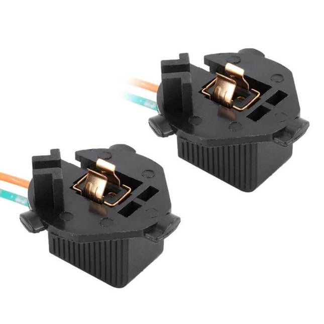 H1 Tail Lamp Holder for Kia 1 Pair Secure LED Bulb Fit - plastic H1 bulb adapter for Kia K7 tail lamp assemblies, ensures correct LED bulb seating and alignment
