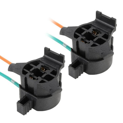 H7 Tail Lamp Holder for Mitsubishi Outlander and Hyundai Tucson black pair stabilizer socket with wiring for H7 LED bulbs