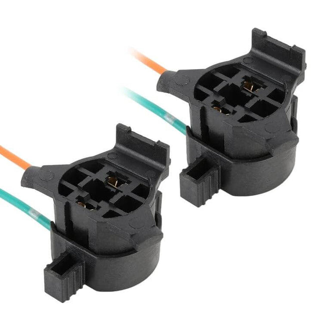 H7 Tail Lamp Holder for Mitsubishi Outlander and Hyundai Tucson black pair stabilizer socket with wiring for H7 LED bulbs