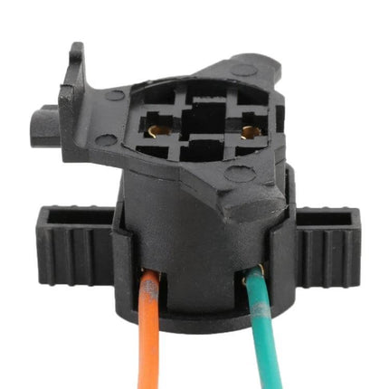 H7 Tail Lamp Holder for Mitsubishi Outlander and Hyundai Tucson - black plastic H7 socket with orange and green wires