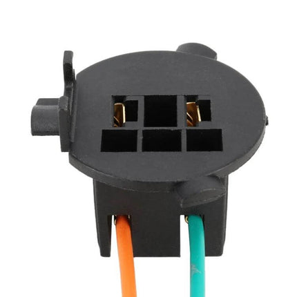 H7 Tail Lamp Holder For Hyundai Santa Fe Easy Bulb Replacement - black H7 socket adapter with orange and green wires, secure fit for LED upgrades
