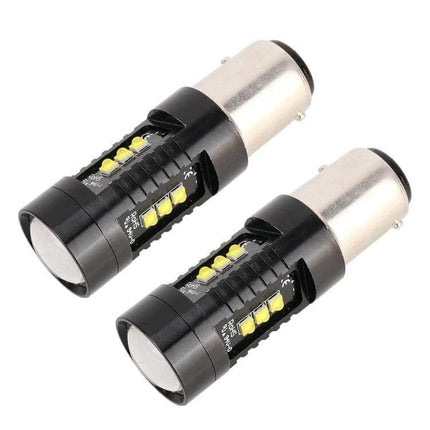 2-Pack LED Car Brake Lights For Everyday Driving Use - easy-install LED brake bulbs for improved visibility in city and highway driving