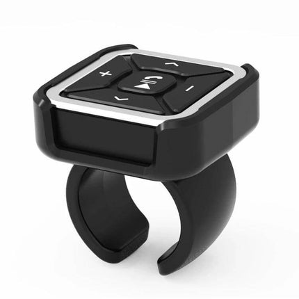Car Bluetooth Hands Free Controller For Calls And Music - compact ring-mounted remote for car, bike, motorcycle and winter sports