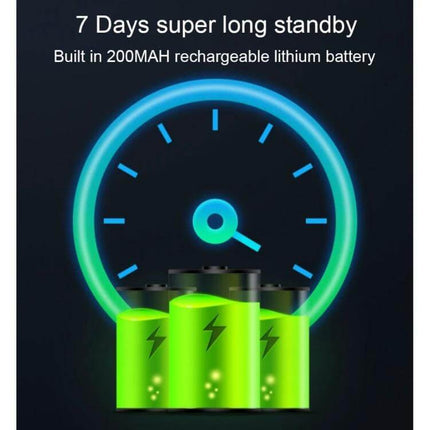 Car Bluetooth Hands Free Controller For Calls And Music showing 7 days standby with 200mAh rechargeable battery graphic