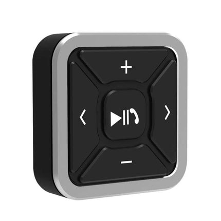 Car Bluetooth Hands Free Controller For Calls And Music compact square remote with play call and volume buttons for car, bike and ski use