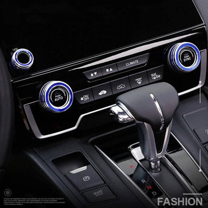 Metal Air Conditioner Knob Set for Honda CR-V 2017 installed on dashboard showing durable metal knobs and climate controls