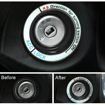 Fluorescent Aluminum Alloy Key Ring for Ford Vehicles