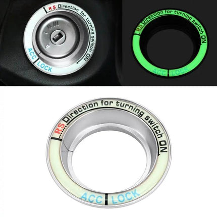 Fluorescent Aluminum Alloy Key Ring for Ford Vehicles