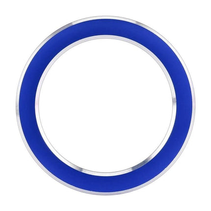 Metal Key Ring for Renault Vehicle Decoration, in Blue or Red - round blue metal key ring trim for Renault keys