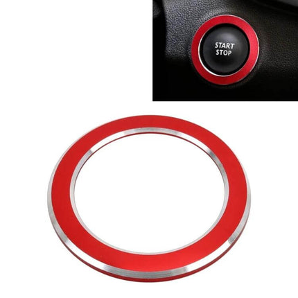 Metal Key Ring for Renault Vehicle Decoration, in Blue or Red - red metal circular trim for Renault start button