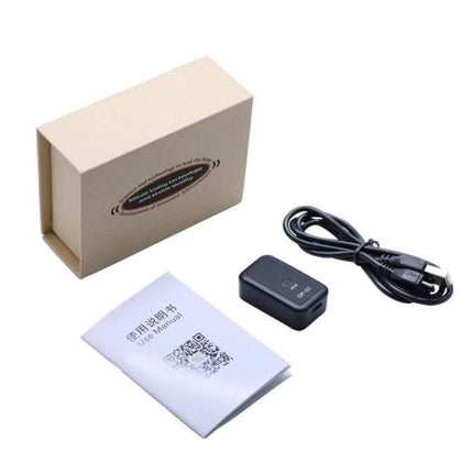GF22 Magnetic Car GPS Tracker for Vehicle Security compact magnetic tracker with USB cable, manual and box for vehicle monitoring