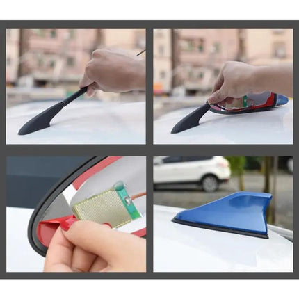 Universal Shark Fin Antenna for Car Radio in Champagne Gold