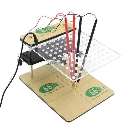 Compact Stand for Daily Vehicle Maintenance and Repair Tasks holding probes for ECU programming and diagnostics, stable connection platform