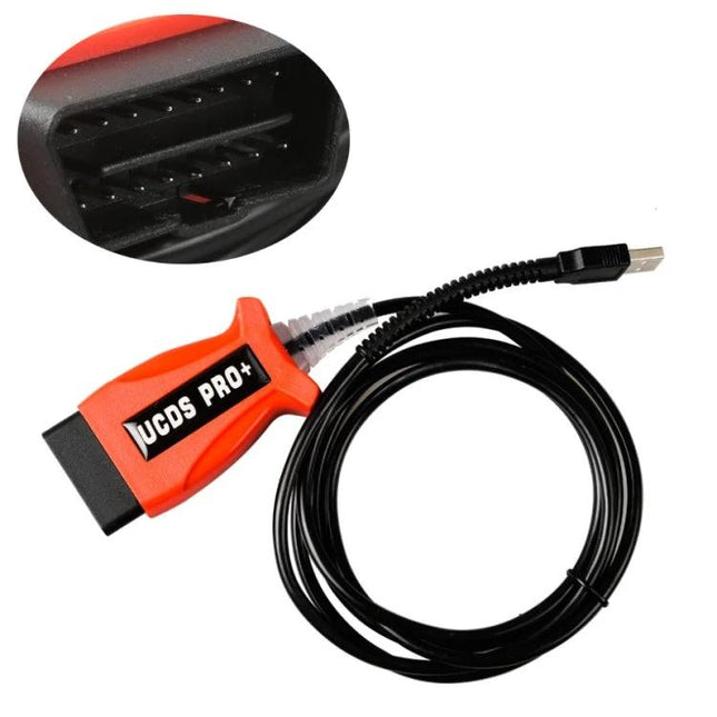 UCDS Tool for Everyday Vehicle Maintenance Checks - USB-serial Ford diagnostic cable and OBD2 connector for Focus Kuga basic home checks