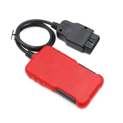 Car Diagnostic Tool for Daily Vehicle Health Checks - red OBD2 plug-and-play diagnostic scanner with ISO 15765-4 CAN support for daily vehicle checks