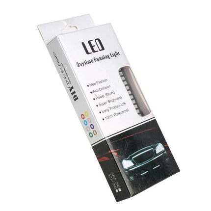 Dynamic Flowing Water Effect Motorcycle LED Turn Signal Light, 105mm - packaged LED daytime running light with waterproof, power-saving design