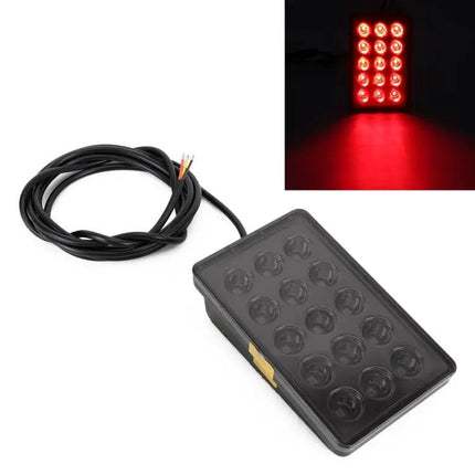 Red Square Car Brake and Reversing Light for Day and Night