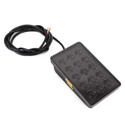 Red Square Car Brake and Reversing Light for Day and Night