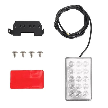 Red Square Car Brake and Reversing Light for Day and Night
