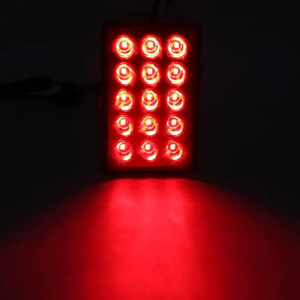 Red Square Car Brake and Reversing Light for Day and Night