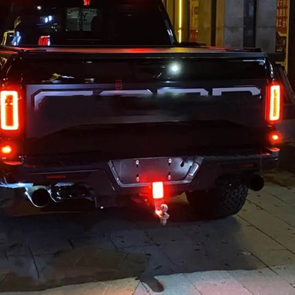 Red Square Car Brake and Reversing Light for Day and Night