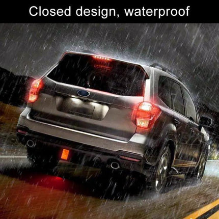 Red Square Car Brake and Reversing Light for Day and Night