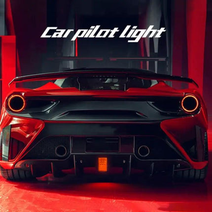 Red Square Car Brake and Reversing Light for Day and Night