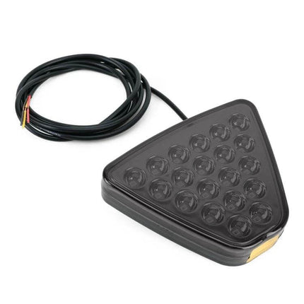 Car Triangle LED Light For Brake And Reversing Use compact 12V triangular LED brake and reverse signal light with wiring harness