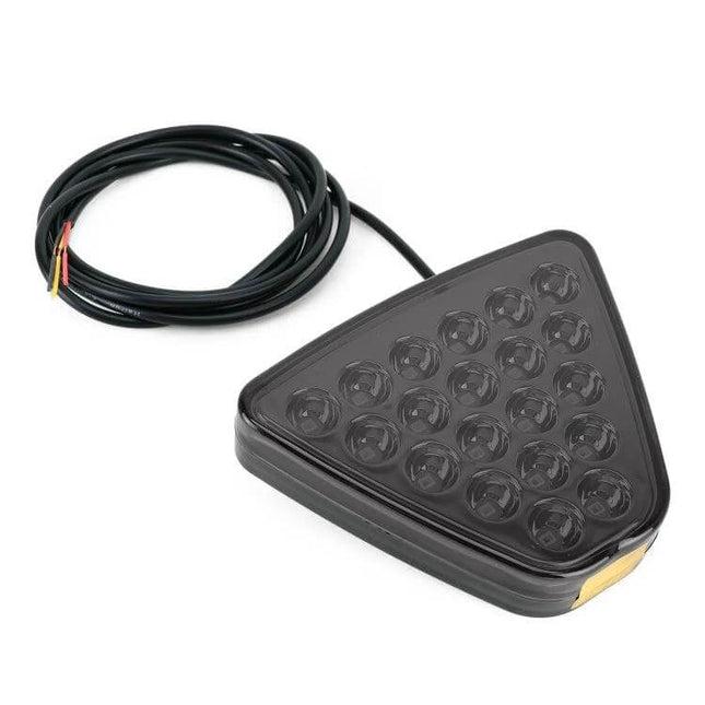 Car Triangle LED Light For Brake And Reversing Use compact 12V triangular LED brake and reverse signal light with wiring harness