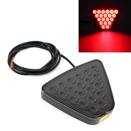 Car Triangle LED Light For Brake And Reversing Use - compact 12V 1W triangular LED brake and reversing signal light with cable for improved rear visibility