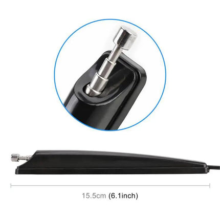 Telescopic Car Antenna for FM and TV Signal Reception with 1.9m Cable